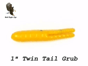 1 1/4" Split Tail Grub - Bald Eagle Jigs 1 1/4" Split Tail Grub - Bald Eagle Jigs