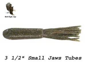 3 1/2' Small Jaws Tubes - Mizmo - Bald Eagle Jigs