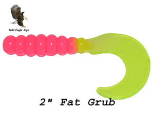 2" Fat Grub - Big Bite Baits - Bald Eagle Jigs 2" Fat Grub - Big Bite Baits - Bald Eagle Jigs