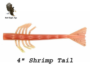 4" Shrimp Tail - Big Bite Baits - Bald Eagle Jigs 4" Shrimp Tail - Big Bite Baits - Bald Eagle Jigs