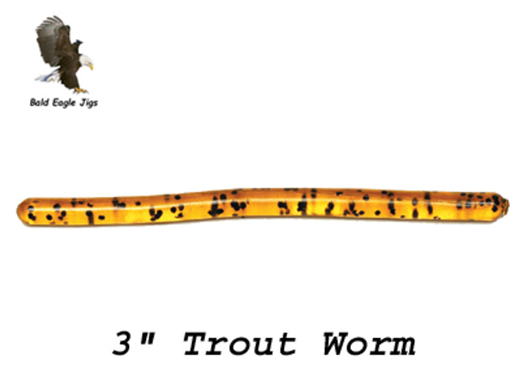 3" Trout Worm - Big Bite Baits - Bald Eagle Jigs
