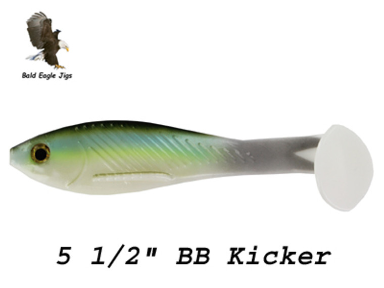 5 1/2" BB Kicker - Big Bite Baits - Bald Eagle Jigs