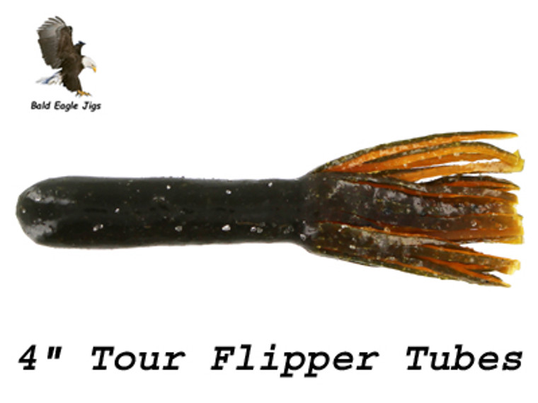 4″ Tour Flipper Tubes - Big Bite Baits - Bald Eagle Jigs