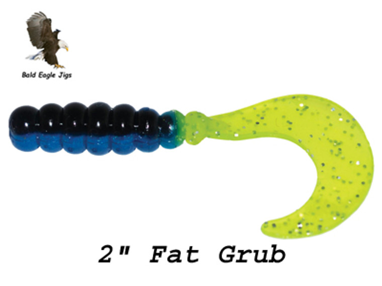 2" Fat Grub - Big Bite Baits - Bald Eagle Jigs