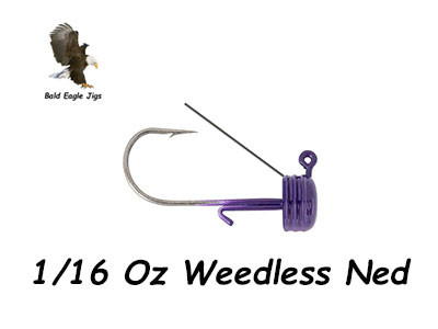 1/16 Oz Weedless Ned Jig