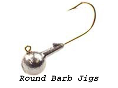 Round Head Jigs with A Barb