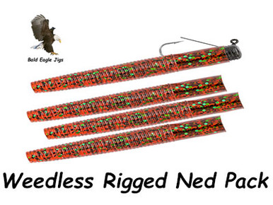 Weedless Rigged Ned Jig Heads With Baits - NEW