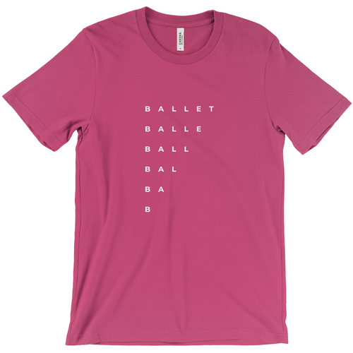 ballet lettering Unisex Tee