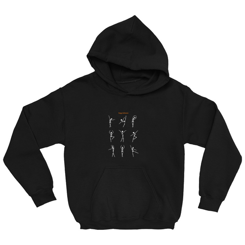 halloween skeleton ballerinas Youth Hoodie