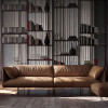 Pierce Leather Sofa detail view — Singapore office lounge