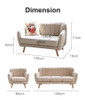 Akiko Minimalist Sofa Dimension