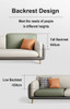 Desta Leathaire Sofa Singapore | Leathaire (faux leather) | Dark Grey + Green + Off White | Detail