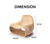 Liana Rattan Chair dimension diagram — Singapore