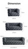 Ebba Velvet Tufted Sofa Singapore | Solid Wood Raised Legs, Robot Vacuum Clearance | Free Delivery Singapore & Peninsular Malaysia