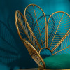 Bluey Iron Leisure chair detail 1 — iron + velvet + sponge