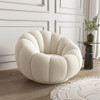 Marit Fleece Lazy Sofa in White