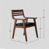 Althea Wooden Armchair Singapore — Main View