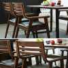 Althea Wooden Armchair side view 2