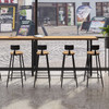 Galen Solid Wood Bar Table Singapore — Close-up