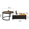 Vogue Tempered Glass Coffee Table Singapore — Room Setting