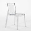 Hanson Transparent Dining Chair Brown | Free Islandwide Delivery | Linear Furnishings Singapore