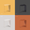 Dagen Metallic Coffee Table Singapore — Side View