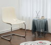 Eino Acrylic Side Table with chair