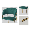 Ouyou Velvet Dressing Chair Singapore — Side View