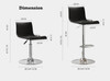 Olga Adjustable Bar Stool Singapore — Material Detail