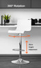 Olga Adjustable Bar Stool Singapore — Dimensions