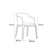 Abdul Dining Chair Yellow | Free Islandwide Delivery | Linear Furnishings Singapore