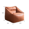 Morgan Leather Sofa Dimension Image