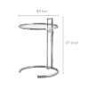 Ronja Glass Coffee Table Singapore — Side View
