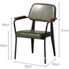 Lotta Leather Armchair leather Dark Brown | Free Islandwide Delivery | Linear Furnishings Singapore