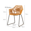 Elvira Rattan Dining Chair Modern Style (4 or 6 Pieces) Singapore — Room Setting