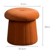 Hannes Velvet Ottoman Singapore — Main View