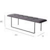Lauge Metal Bench Singapore — Detail View