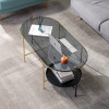 Erikson Glass Top Coffee Table Singapore — Detail View