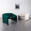 Treena Flannel Lounge Chair side view 2