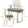 Trinette Marble Top Dressing Table Organizer with LED Vanity Mirror Singapore — Room Setting