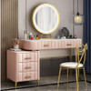 Trinette Marble Top Dressing Table Organizer with LED Vanity Mirror Singapore — Detail View