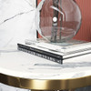 Zaria Marble Side Table Singapore — Room Setting