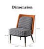 Melton Leather Fabric Dining Chair leather | Free Islandwide Delivery | Linear Furnishings Singapore