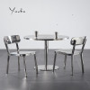 Truls Stainless Steel Chair side view 1