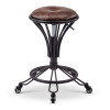 Torrey Leather Stool Singapore — Side View