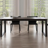 Steen Solid Wood Dining Table Singapore — Side View