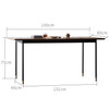 Myley Ash Wooden Dining Table Singapore — Main View