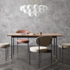 Myley Ash Wooden Dining Table Singapore — Side View