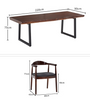 Rustic Solid Wood Office Desk Chair Set in office setting — Linear Furnishings Singapore
