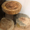 Pine Wood Side Table Singapore — Detail View